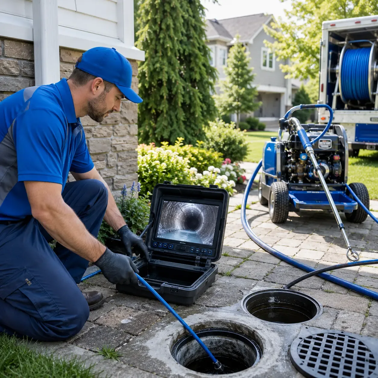 Outdoor drain cleaning professionals serving Albert, OK