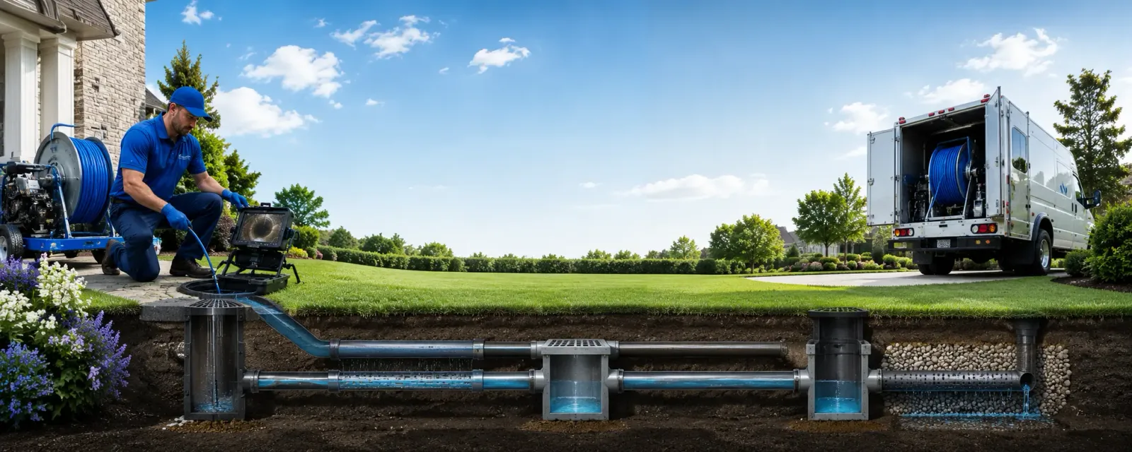 Outdoor drain cleaning information for Albert, OK